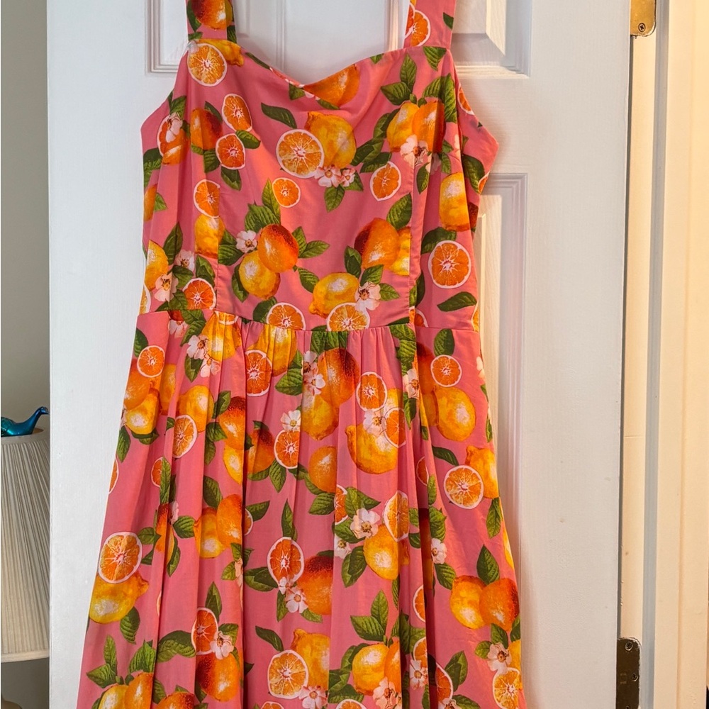 Talbots Pink and Orange Sundress